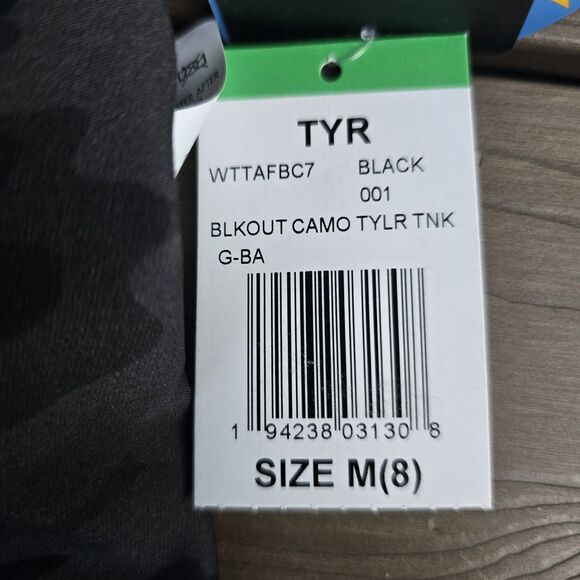 TYR Durafast Women's  Blackout Camk Taylor Tank  W/matching Boy Shorts Sz M New - Picture 4 of 7